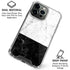 Marble Split iPhone 16 Pro Clear Case